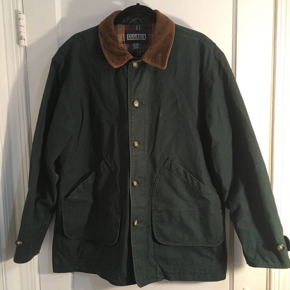 Lands End Field Jacket - Olive Green